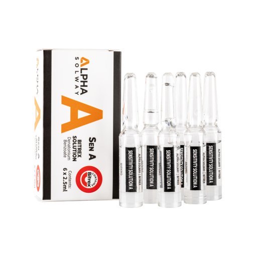72 x Ampoules of Sensitivity (A) Solution, Bitter. OUT OF STOCK